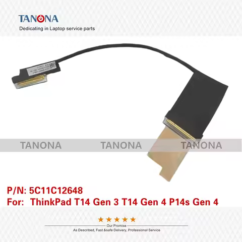 New 5C11C12648 For ThinkPad T14 Gen 3 T14 Gen 4 P14s Gen 4 Laptop JT4C0 LCD EDP Video Cable EDP Cabl