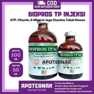 BIOPROS TP 100ml 50ml Injeksi Stamina ATP Sapi Kambing Kuda Dll