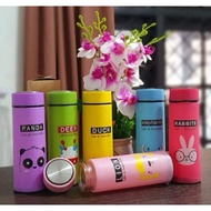 Botol Minum Kaca Unik Motif Animal 450 ml Tahan Panas