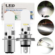 1PC H4 BA20D P15D Motorcycle Headlight Motorcycle Scooter Light 3030 LED Super Bright Moto Motorcycl