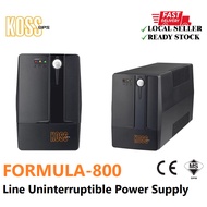 KOSS Formula 800 Line Uninterruptible Power Supply UPS Back Up Battery AVR (FORMULA-800VA)