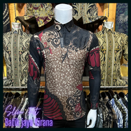 Batik Pria Slimfit Mewah Seno Lasem Batik Pria Modern 2023 Mewah Batik Pria Dewasa Baju Batik Pria L