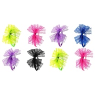 Xnihocha 4 Pcs 80s Lace Headband with Bow for Women 80s Hair Accessories for Retro 80s Clothing Chri