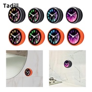 [dksqer] Waterproof Clock, Easy to Read, 7 Cm (2.76 Inches), Compact, Modern Shower Wall Clock with 