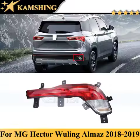 Kamshing For MG Hector Wuling Almaz Chevy Captiva Baojun 530 2018-2019 Rear Fog Light Rear Bumper Li