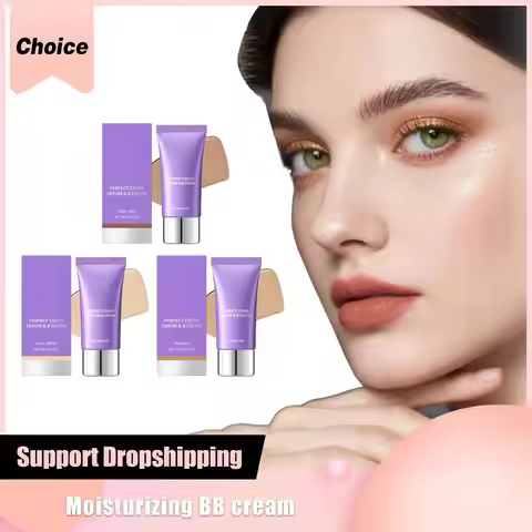 BB Cream Foundation Perfect Cover Concealer Waterproof Hyaluronic Acid Color Correcting CC Cream Bri