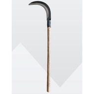 GRASS SICKLE WITH WOOD HANDLE SABIT RUMPUT PISAU POTONG RUMPUT PISAU RUMPUT  SABIT KEBUN SABIT BATAN