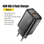 Essager 45W USB-A Flash Charger Home/Office/ Travel Use Portable Travel Charger Compatible with QC3.