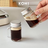 Kohi Espresso Mini Shot Glass Tiny Mason Jar Coffee Glass Coffee Mug