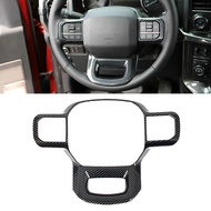 Car Steering Wheel Cover Trim Carbon Fiber Style Sticker For Ford F-150 F-250 F-350 Expedition