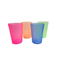 (SET OF 12)  8oz Plastic Party Cups Drinking Cups Reusable Hot & Cold Beverage