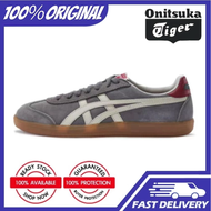 【100% Genuine】Onitsuka Tiger Tokuten gray white Men's and women's sports shoes casual shoes