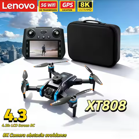 Lenovo Drone True GPS 8K Camera XT808 A11 A14 A21 Remote Control WIFI RC Quadcopter Obstacle Avoidan