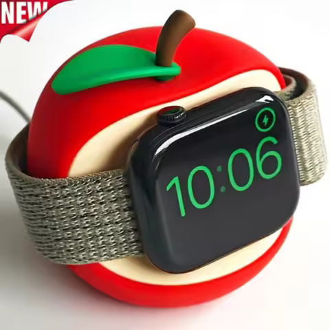 Silicone Watch Charger Stand for Apple Watch Series 11 10 9 8 7 6 5 SE Ultra3 2 Charger Dock Station