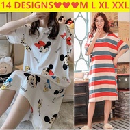 Pajama Dress Night Dress Comfy Homewear for Women Lounge Dress Plus Size Sleepwear Nightgown