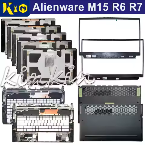 0Y0J33 0THDW7 026K2N 08D6R3 0HN40P 092H3V New For Alienware M15 R6 M15 R7 Back Cover LCD Bezel Front