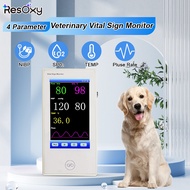 Resoxy Veterinary Vital Signs Monitor NIBP SPO2 TEMP PR Multi-Parameter Veterinary Monitor for Pet M