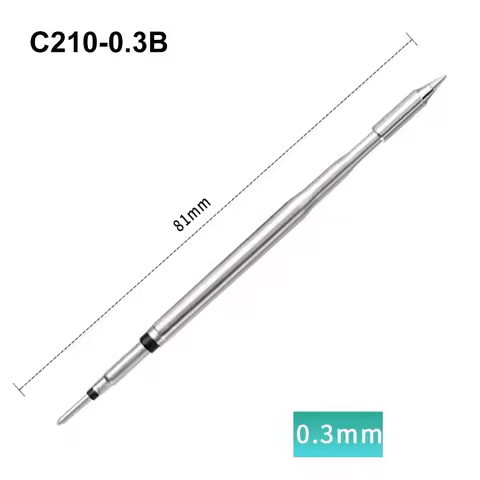 C210 Soldering Iron Tips C210-B I K IS 0.6D 1.3D 2.3D 1C 1.5C 0.3B 0.6B 1.0B 2.0C For JBC T210 T26 H