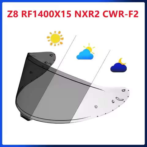 Motorcycle Helmets Photochromic Lenses Visors for SHOEI Z8 RF1400 X15 NXR2 CWR-F2 Accessories