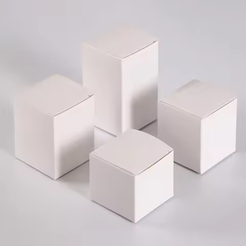 50pcs/lot 3x3 5x5 6x6 8x8 9x9 10x10cm Hight 4 ~ 13cm Card Paper Box Square Lipstick Perfume Essentia