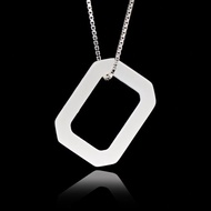 【正佳珠寶】和田白玉 新疆籽料 圓滿方框 和田白玉吊墜