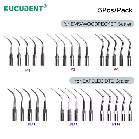 Dental Scaler Tip P1 P3 PD4 PD3 Fit EMS/WOODPECKER/SATELEC/DTE/NSK Ultrasonic Scaler Handpiece Endod
