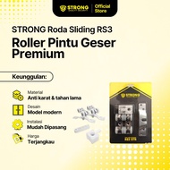 STRONG Roda Pintu Geser RS3 | Roller Sliding Door Set | Roda Sliding Pintu Lemari & Kamar | Roda Pin