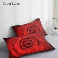 3D HD Case Pillowcase Custom/50x70/50x75/50x80/70x70 Decorative Pillow Cover,Bedding for wedding Red