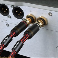 Love 2Pc Sound 2RCA Cable 2 Male To 2 Male OFC Interferences Resistant 75cm to 3 0m