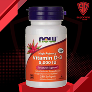 Vitamin D3 | Tăng Sức Đề Kháng Now Vitamin D3 5000IU [120 - 240 Viên] - Chính hãng Suppcare Store