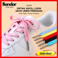 130cm Long Flat Shoes with Metal Aglet Shoelaces Steel Toe/
