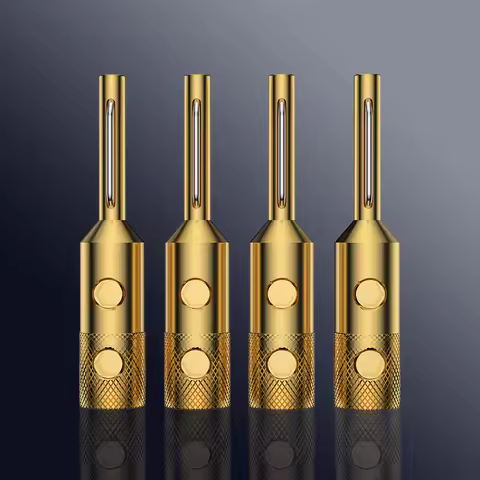 Viborg Audio VB401G Pure Copper Gold Plated Banana Plugs High Quality Speaker Cable Connectors