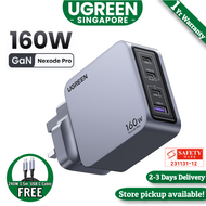UGREEN Nexode Pro 160W USB C Charger 4-Port PD 3.1 GaN Compact Fast PPS Wall Charger for MacBook Pro