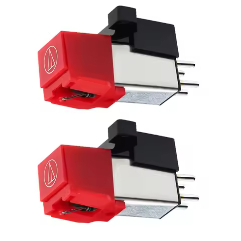 2X AT91R Dual Moving Magnet Stereo Phono Cartridge Conical Diamond Stylus for AT-LP3 LP60 PL300