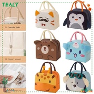 TEALY Insulated Lunch Box Bags,  Cloth Portable Cartoon Stereoscopic Lunch Bag, Convenience Thermal Bag Thermal Lunch Box Accessories Tote Food Small Cooler Bag