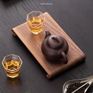 NARCISSUS13A0E Wood Plate Tray,  Wood Multifunctional Tea Tray, Creative Simple Heat-resistant Displ