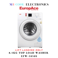 EUROPACE EFW-5850S 8.5KG FRONT LOAD WASHER [WHIITE] - 2 YEARS WARRANTY