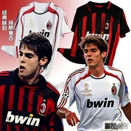 06-07AC Milan jersey number 22 Kaka 21 Pirlo 3 Maldini long short sleeved football jersey