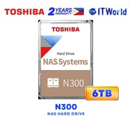 Toshiba N300 6TB 7200RPM NAS HDD 512MB HDWG760AZSTA itw