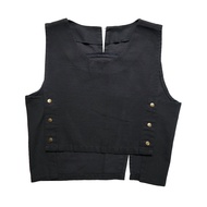 3Hearts Rompi Korean Style Vest Cargo Semi Jeans Wanita