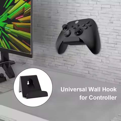 Controller Holder Wall Mount Self-Adhesive Bracket Game Controller Headset Hanging Holder for PS4 PS