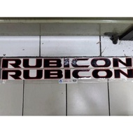 MERAH NEW RUBICON BLACK RED JEEP WRANGLER RUBICON DECAL STICKER
