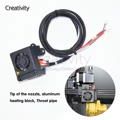 3D Printer Accessories Extruder Hot End Nozzle Kit for CR-10/S/S4 Ender-3 Nozzle for CR-10/S CR10/S4