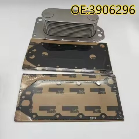 High quality New For 3906296 OIL COOLER CORE W/ Gaskets Set For Cummins 6C 8.3C ISC QSC ISL 3974815