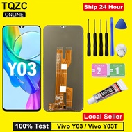 TQZC Original LCD For Vivo Y03 Y03T LCD Display Touch Screen Digitizer Assembly Replacement