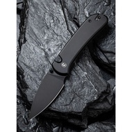 Civivi Qubit 2.98" Sandvik 14C28N Black Aluminium Button Lock Folding Knife C22030E-1