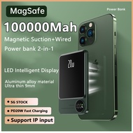 Magnetic Wireless Fast Charge Power Bank 100000mah 20W PD Mobile Phone Powerbank iPhone 15/14/13/12