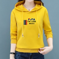 Fila Flagship Store Official Website Autumn Sports Sweatshirt Women Hooded Jacket Loose Thin Slimmer