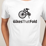 Folding Bike Foldies Brompton Bicycle Decathlon Mountain bike Short Sleeve cotton shirt Neck Men Fashion cotton T-shirt