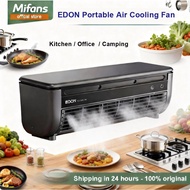 Edon E868 Mini Air Cooling Fan | Ice Mist Cool Air | Anti-Oil | Rechargeable | Wall Mount & Desktop
